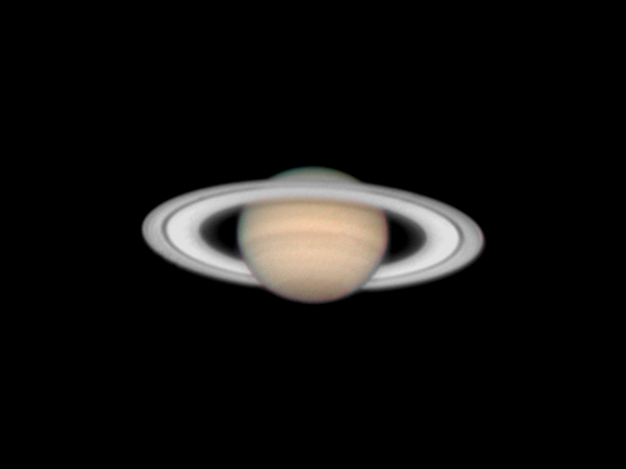 The planet Saturn on January 25, 2006